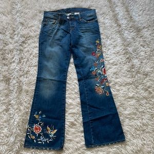 Lucky Brand LIL MAGGIE Floral Embroidered Jeans